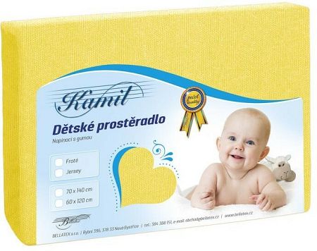 Bellatex plachta Jersey napínacia DJ/006 žlté bavlna 70x140