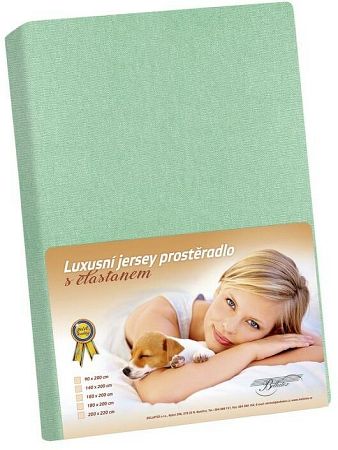 Bellatex plachta jersey s elastanom svetlo zelená 100x200