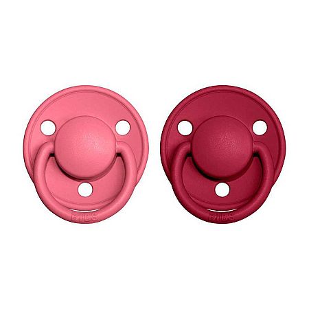 Bibs De Lux silikon 2 ks Coral / ruby