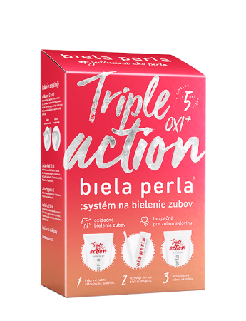 Biela perla Triple action OXI+ systém na bielenie zubov 1x1 set