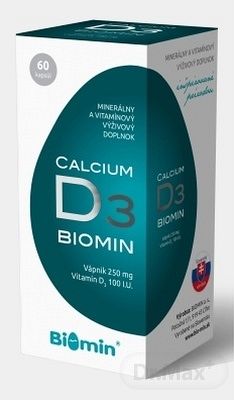 Biomin Calcium s vitamínom D 60 kapsúl