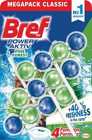 Bref Power Aktiv WC blok Pine 3 x 50 g