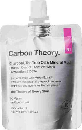 Carbon Theory Charcoal Tea Tree Oil & Mineral Mud maska pre problematickú pleť 50 ml