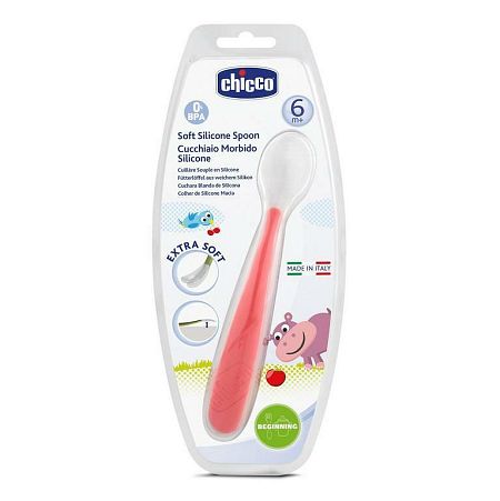 Chicco lyžička silikón soft 6+