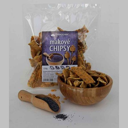 Damodara Makové chipsy 150g