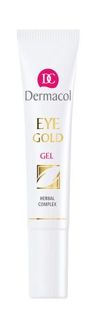 Dermacol Eye Gold očný gél proti opuchom únave a kruhom pod očami 15 ml