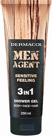 Dermacol Men Agent Sensitive Feeling sprchový gél 3v1 250 ml