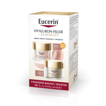 Eucerin Hyaluron Filler denný krém pre suchú pleť 50 ml + nočný krem 50 ml + očný krém 15 ml darčeková sada