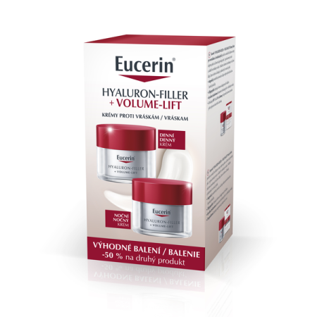 Eucerin Hyaluron-Filler+ Volume Lift denný a nočný krém 50 ml + 50 ml darčeková sada