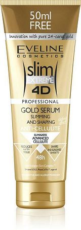 Eveline Cosmetics 4D Slim Extreme gold sérum na chudnutie a tvarovanie postavy 250 ml