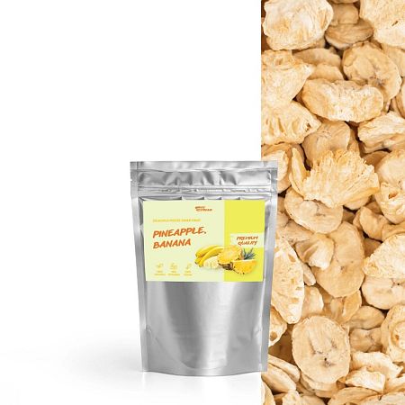 FitStream - Fit balíček sušené ovocie - Ananas/Banan 20gr.(1porcia)