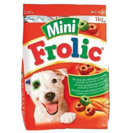 Frolic Mini s hydinovým mäsom zeleninou a cereáliami 1 kg