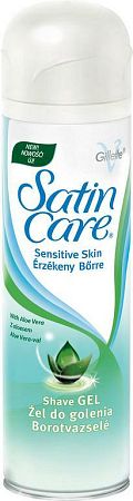 Gillette Satin Care Sensitive Skin Aloe Vera gél na holenie 200 ml