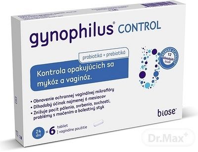 Gynophilus Control vaginálne tablety 1 x 6 ks