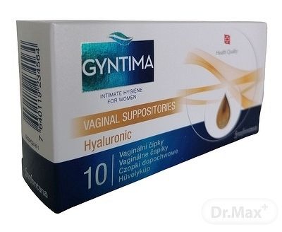 Gyntima Hyaluronic vaginálne čapíky 10 ks