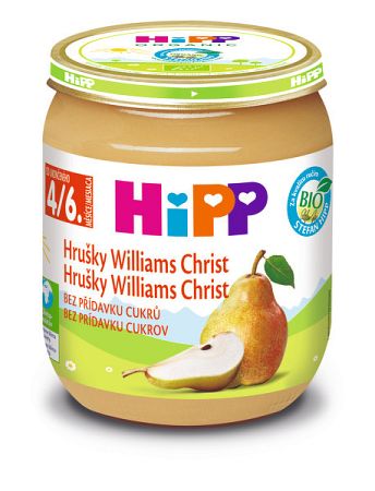 Hipp Bio hrušky Williams-Christ ovocný príkrm 125 g