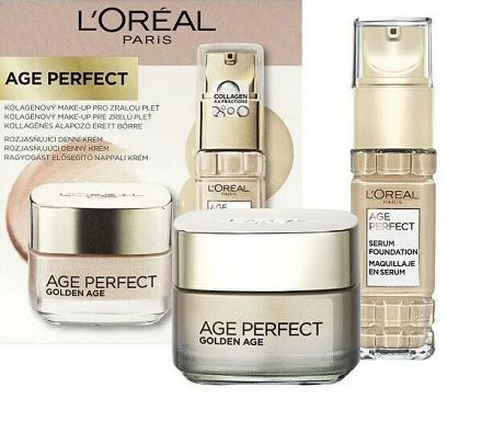 L´Oréal Paris Age Perfect Golden Age denní pleťový krém Age Perfect Golden Age 50 ml + make-up Age Perfect Serum Foundation 30 ml 230 Golden Vanilla darčeková sada