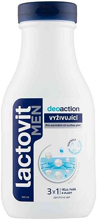 Lactovit Men Deo Action osvěžující sprchový gél 300 ml