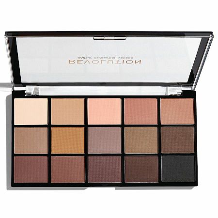 Makeup Revolution Re-Loaded paleta očných tieňov Basic Mattes 16,5 g