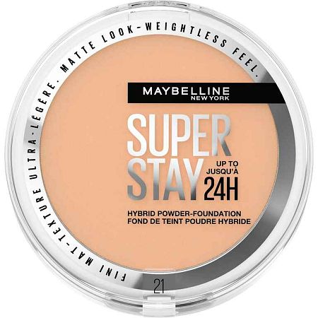 Maybelline New York SuperStay 24H Hybrid Powder-Foundation 21 make-up v púdri, 9 g