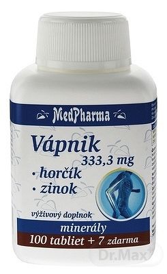 MedPharma Vápník + hořčík + zinek 107 tabliet