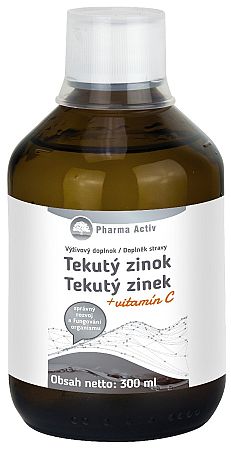 Natural Pharm Tekutý zinok Zn + Vitamín C 300 ml