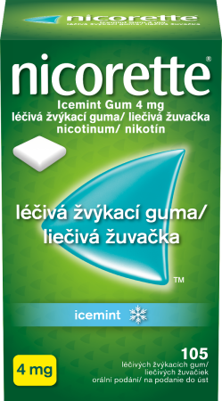 Nicorette Icemint Gum 4 mg gum.med.105 x 4 mg