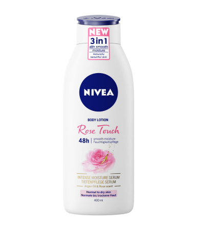 Nivea Rose Touch hydratačné telové mlieko 400 ml