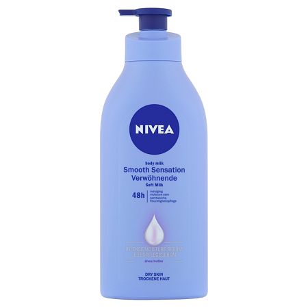 Nivea Smooth Sensation krémové telové mlieko pre suchú pokožku s pumpičkou 625 ml