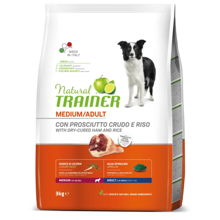 Nova Foods Trainer Natural Adult Medium s talianskou šunkou 3 kg