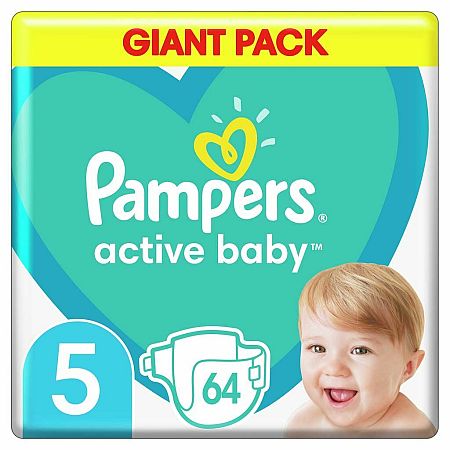 Pampers Active Baby 5 64 ks