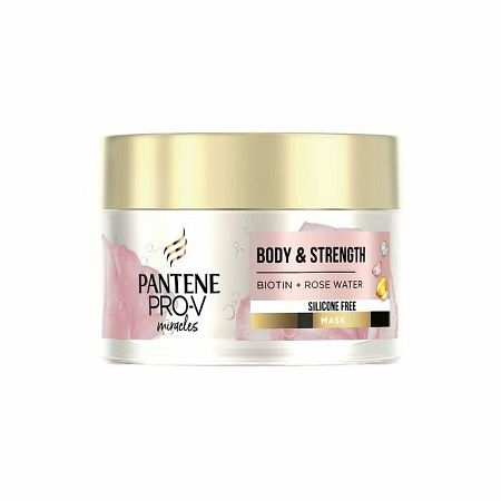 Pantene Pro V Maska na vlasy Body & Strength Biotin + Rose Water 160 ml