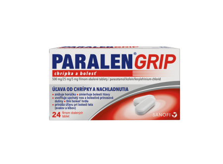 Paralen Grip chrípka a bolesť tbl.flm.1 x 24