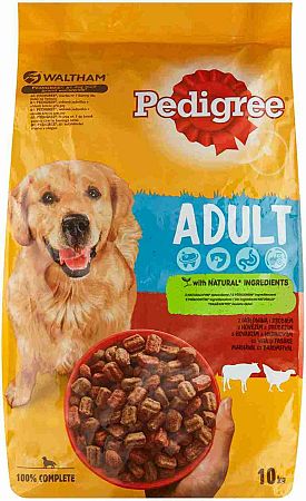 PEDIGREE Granule Adult s hovädzím a hydinovým 10kg