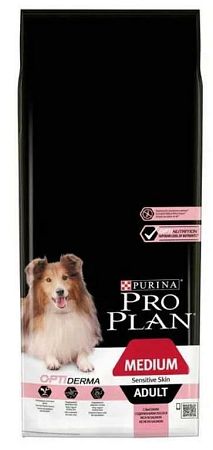 Purina Pro Plan Medium Adult Sensitive Skin losos 14 kg