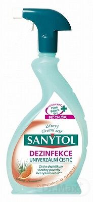 Sanytol dezinfekčný univerzálny čistič v spreji s vôňou grepu 500 ml