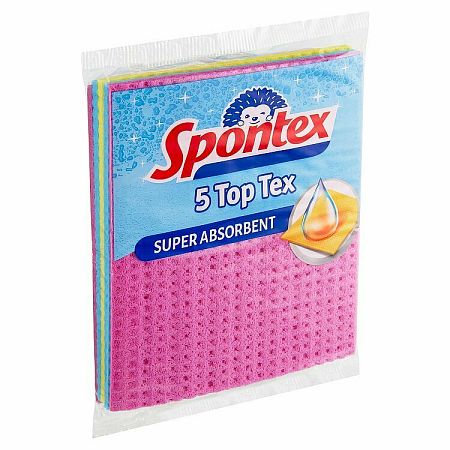 Spontex Top Tex viacúčelová hubová utierka 5 ks