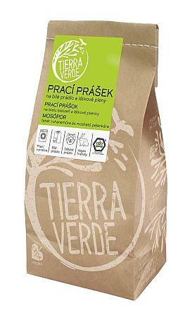 Tierra Verde prací prášok na biele prádlo a plienky vrecko 850 g