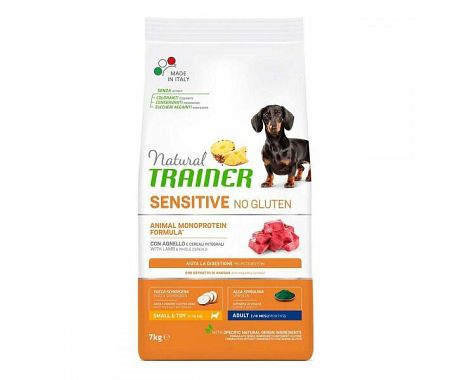 Trainer sensitive No Gluten Adult Mini jehně&rýže 7 kg