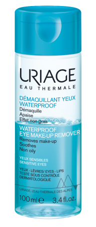 Uriage Hygiène odličovač vodeodolného make-upu pre citlivé oči (Removes Make-up Soothes Non Oily) 100 ml