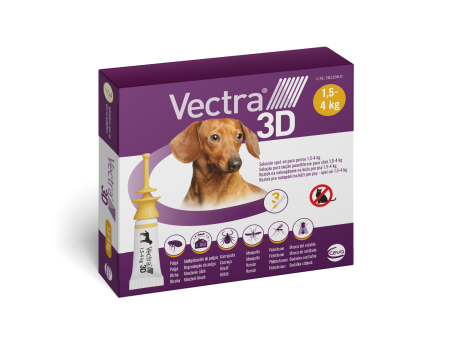 Vectra 3D dog XS 1,5-4 kg 3 x 0,8 ml