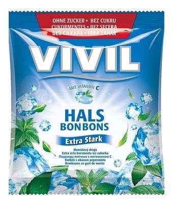 VIVIL Extra silný mentol + vitamín C bez cukru 60 g