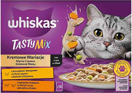 Whiskas Tasty Mix Creamy Creat. 12 x 85 g